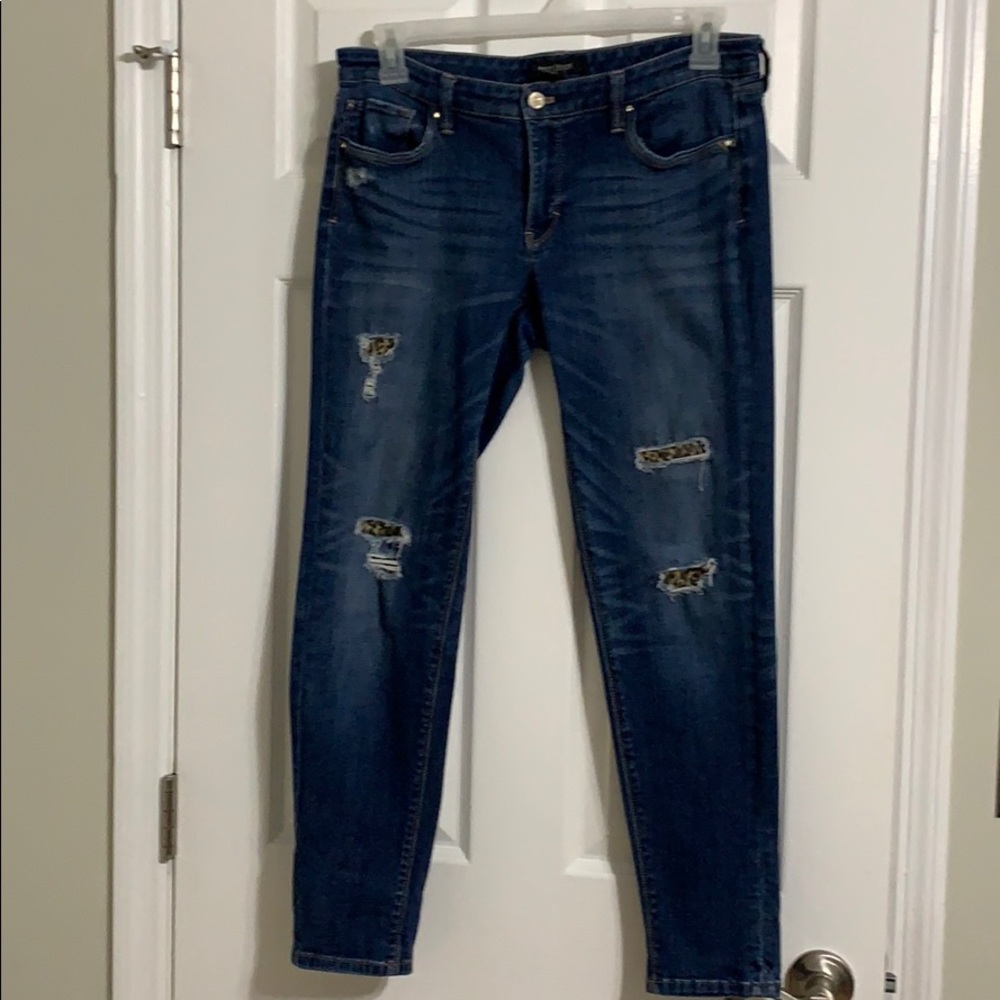 Distressed jeans